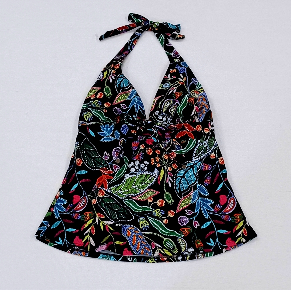 VENUS Sicily Halter Tankini Top - Midnight Elegance, Size 6